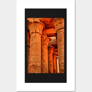 Egypt. Temple of Kom Ombo. Colonnade. Posters and Art